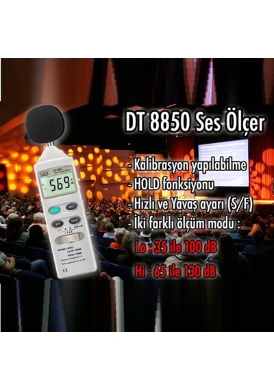 Cem Dt-8850 Gürültü ve Ses Ölçüm Cihazı