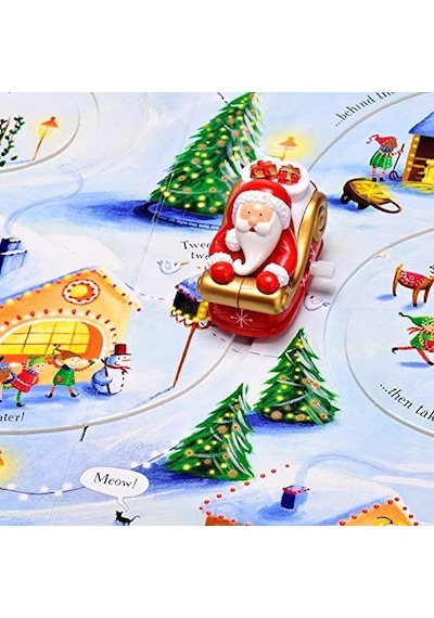 Santa's Christmas Journey with Wind-Up Sleigh