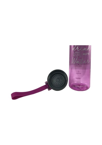 Vagonlife Silikon Askılı Matara Suluk Vidalı Kapak 850 Ml Pembe