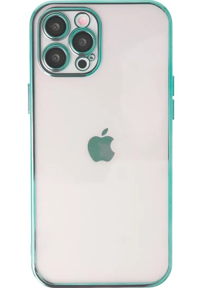 Newface Apple İphone 12 Pro Kılıf Razer Lensli Silikon - Yeşil