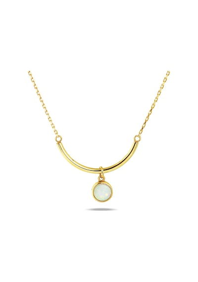 Kuyumcudukkani Zincirli"opal Taşlı"kolye-37092-g-w