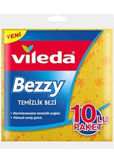 Vileda Bezzy Temizlik Bezi 10 Adet