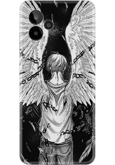 General Mobile Gm 24 Pro Kılıf Resimli Desenli Silikon Platinium Series Angel 1883