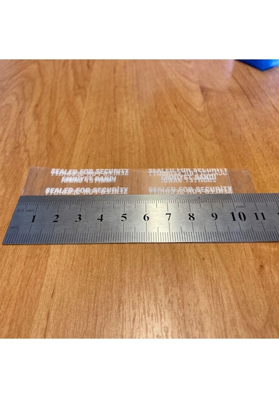 Şişe Kavanoz Emniyet Garanti Bandı 66 Mm Ağız Uyumlu , Şişe Emniyet Bandı X 100 Adet