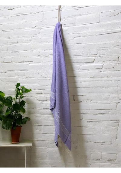 Büyük Boy Banyo Havlusu, Duş Havlusu, Tek Silgi 95 X 145cm Lila