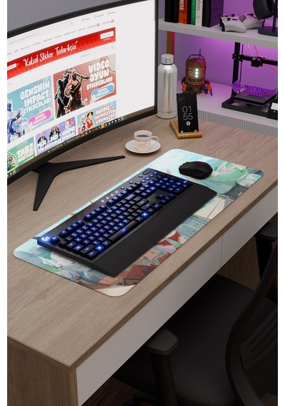 Amber Genshin Impact Anime Gacha V4 - 70x30 Xl Gaming Mouse Pad Fare Altlığı