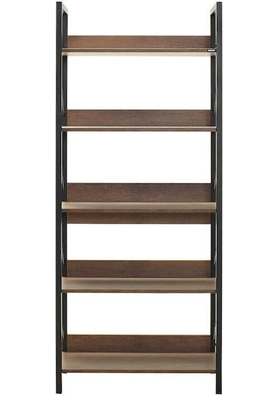 Profile 5 Raflı Kitaplık Koyu Ceviz Oslo Ceviz 73x172x35 Cm Gxyxd