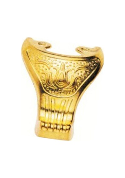 Sarı 50 Adet Pati / Yeşim Yatık Ayak 4,5 Cm - Dekoratif, Şık, Özel, Hobi, Sunum, Tepsi, Stand, Sandı Altın