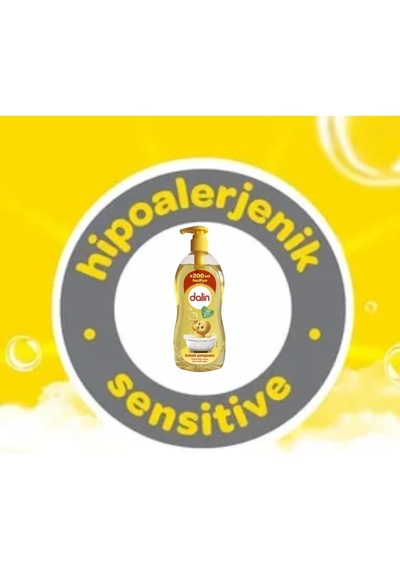 Dalin Bebek Şampuanı 700 Ml + 100 Ml Bebek Yağı 2 Li X 4 Set Tüm Saç Tipleri