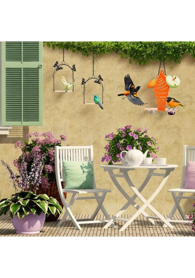 Oriole Metal Kuş Yemliği, Dış Mekan Jöle Ve Portakal İçin, Baltimore Oriole Jöle Kuş Yemliği, Dondurmalı Tasar