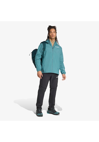 Adidas Terrex Multi 2l Rain.rdy Erkek Yeşil Yürüyüş Yağmurluğu Jl9774