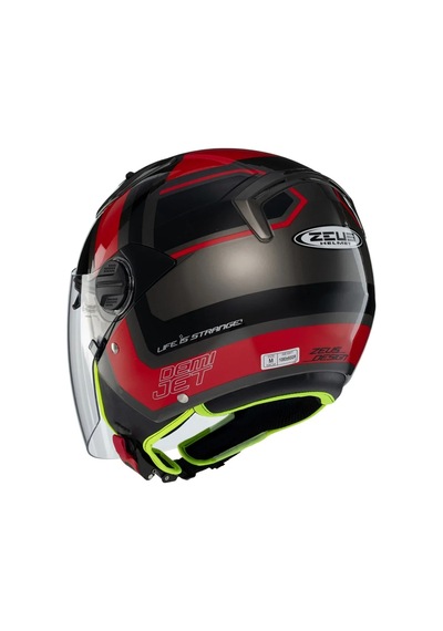 Zeus Kask Zs-213 Ax5 Black Red Grey Siyah
