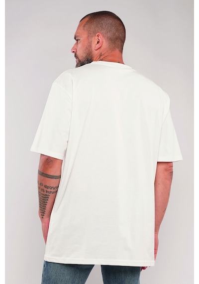 Gabria Bisiklet Yaka Erkek T-shirt Beyaz