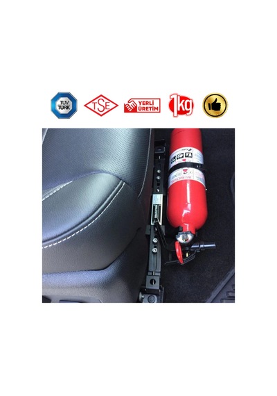 1 Kg Yangın Söndürücü Ce & Tse Belgeli Tüvtürk Uyumlu Üretim 09.2025 Oto Muayene