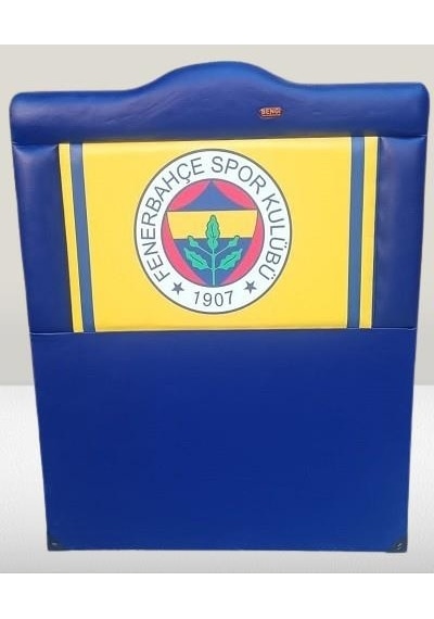 Dk Taraftar Fenerbahçe Suni Deri Kumaş Tek Kişilik Başlık Mavi 90 CM