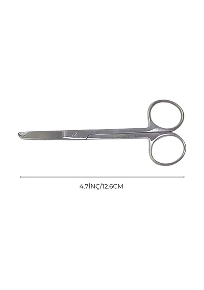 Barışhan Medikal Küçük Mikrocerrahi Dikiş Alma Makası 4.7inç/12.6cm Gri Eğitim Materyali