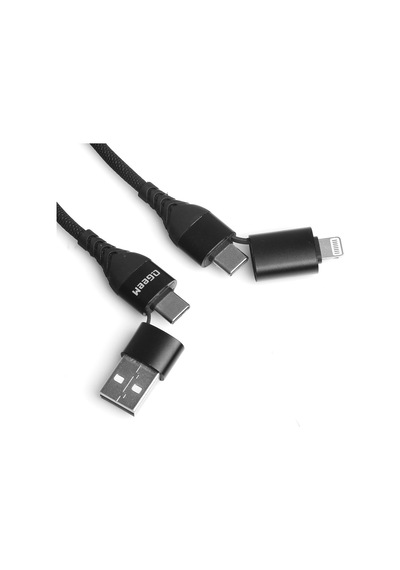 Qgeem QG-CC0029 USB 4 in 1 Lighting to USB A Type-C Çok foknsiyon