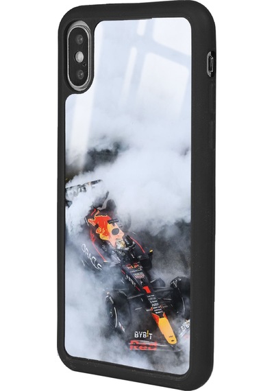 Apple Uyumlu iPhone Xs Max Formula 1 Tasarımlı Glossy Telefon Kılıfı Siyah