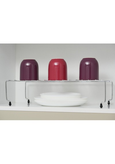 Genişletilebilir Krom Raf Dolap İçi Organizer Mutfak Ve Banyo Düzenleyici Büyük Boy Metal Gri Tr Diğer