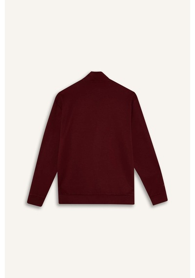 Defacto Standart Fıt Modal Sweatshirt G8148ax25wnbr169 Bordo-br169
