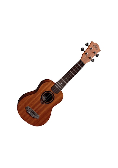 Lag Glu Tku8S Tiki Soprano Natural Ukulele.