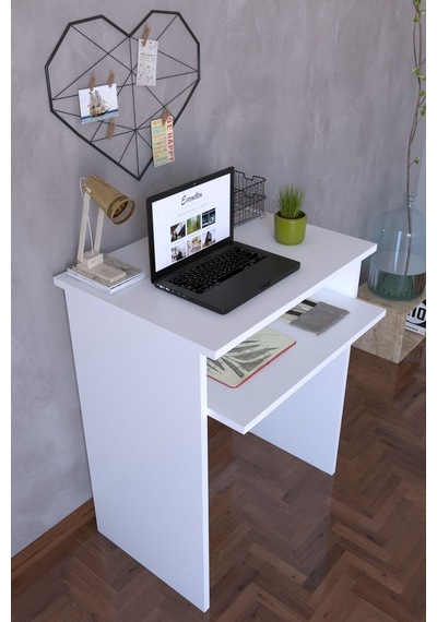 Bilgisayar Pc Çalışma Laptop Masası - Beyaz Diğer