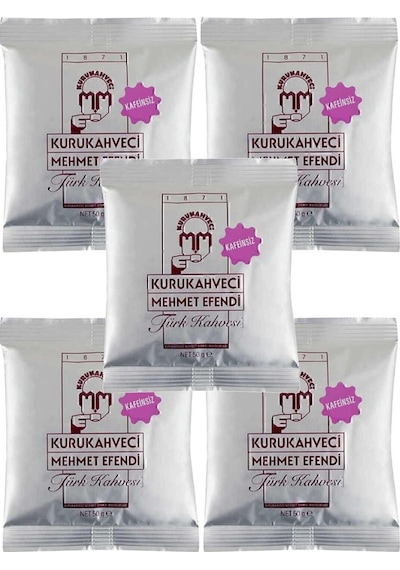 Kurukahveci Mehmet Efendi Kafeinsiz Türk Kahvesi 5 x 50 G