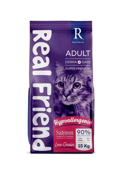 Real Friend Derma Care Hypoallergenic Salmon 32/15 Kedi Maması 15 Kg