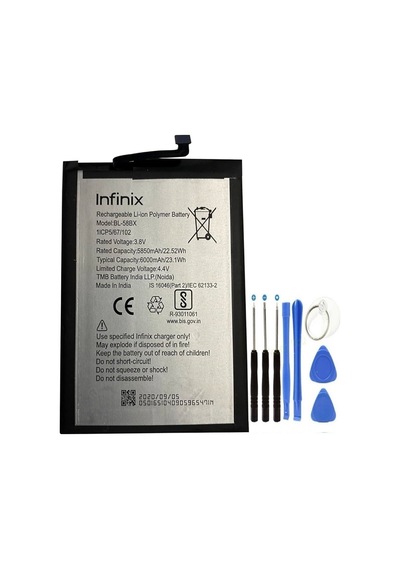 Senalstore İnifix Smart 5 Pil Batarya Bl-58bx+tamir Set 6000 Mah
