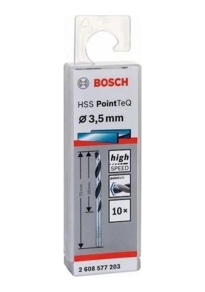 Bosch Hss Pointteq Metal Matkap Ucu 3,5mm 10 lu