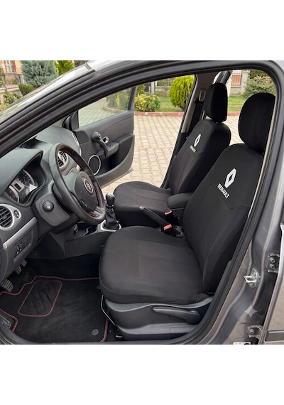 Renault Oto Koltuk Kılıfı Renault Kılıf Renault Koltuk Kılıfı Düz Siyah
