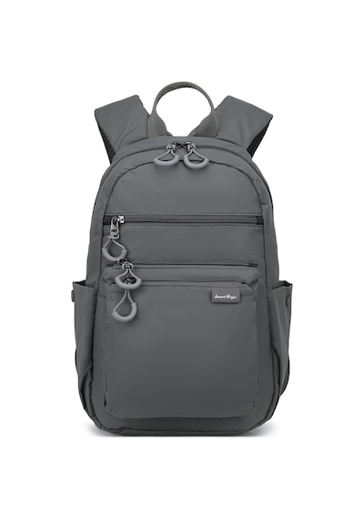 Smart Bags Koyu Gri Günlük Orta Boy Hafif Kumaş Kadın Sırt Çantası