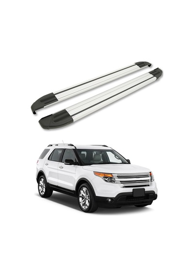 Ford Explorer U502 2011-2015 Yan Basamak Brillant Gri