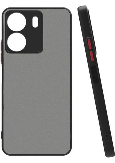 Xiaomi Uyumlu Redmi 13c Kılıf Zore Arkası Mat Sert Silikon Hux Kapak