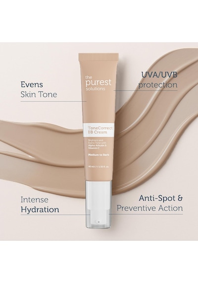 Bb Cream Tone Correct 40 Ml Medium To Dark Çok Renkli