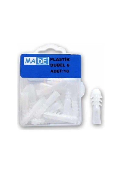 Plastik Dubel 6mm 1 Kutu:18 Adet St-01