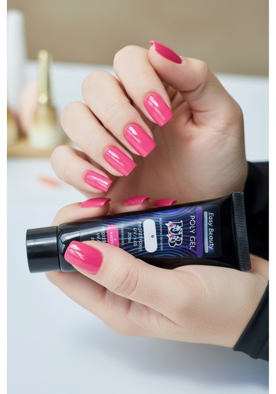 30ml Protez Tırnak Jeli Magenta Pembe Poly Jel Tırnak Uzatma Jeli Polygel Polijel Poly Gel Magenta Pembe