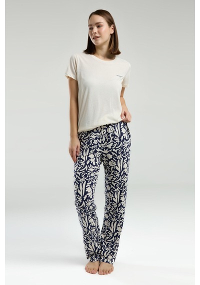 Pierre Cardin Kadın Krem Pijama Takımı Pc8973-s-v1 Krem