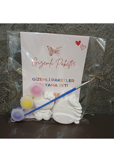 Hello Kitty Ve Unicorn Temalı Taş Tozu Boyama Seti