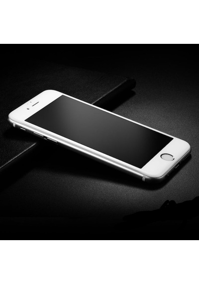 Apple Uyumlu   iPhone 7 Plus Mat Ekran Seramik Tam Kaplayan Kırılmaz Cam Nano Ekran Koruyucu Beyaz