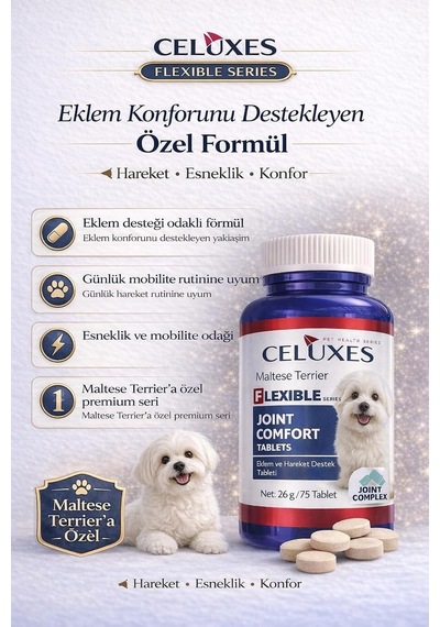 Flexible Premium Eklem Desteği Köpek Tableti 75 Tablet - Maltese Terrier