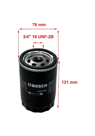 Bosch Vw Golf V 1.6 75 Kw, 2.0 85 Kw 2005-2008 Yağ Filtresi