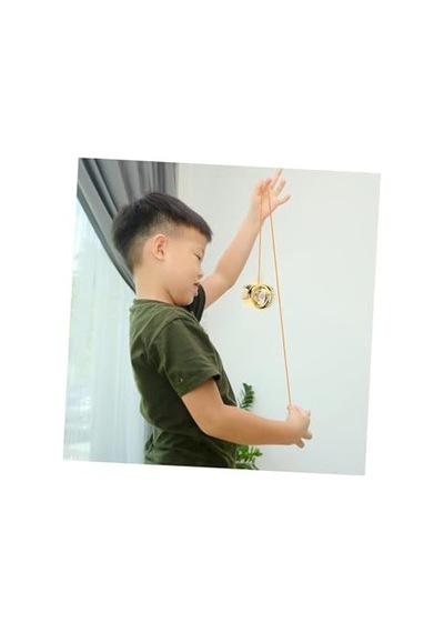 Metal Yoyo Oyuncak Extra Rulmanlı Profesyonel Yo-yo Oyuncağı Unresponsive Yoyo Gold