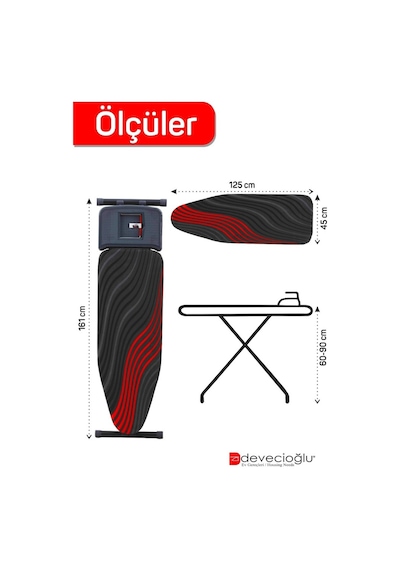 Harbinger Mm162 Apexboard Yeni Model Ütü Masası Çok Renkli