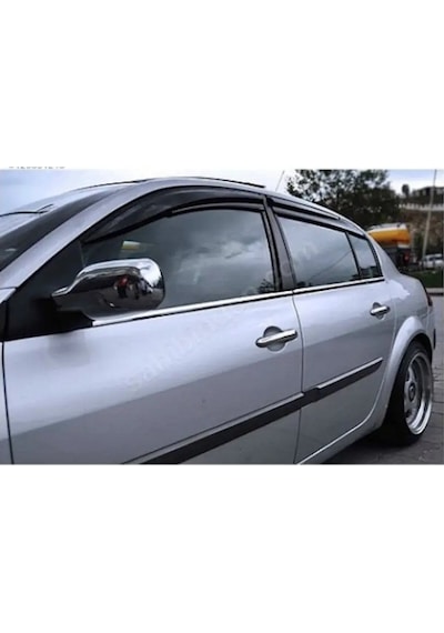 Renault Megane 2 Sedan Cam Rüzgarlığı Parlak Siyah