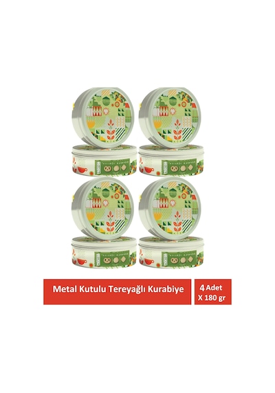 Tereyağlı Kurabiye Metal Kutulu 4 Adet X 180 Gr
