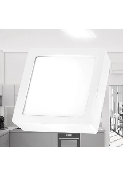 Braytron Sıva Üstü Led Spot 18W Beyaz Kare 6500K Bp04-31830 Beyaz