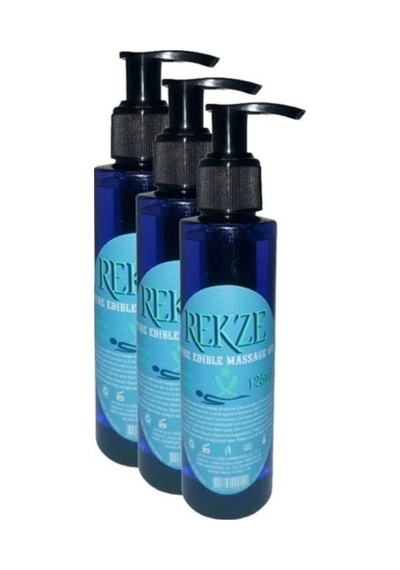 Rekze Erkeklere Kadınlara Özel Sade Yenilebilir Masaj Yağı Pure Edible Massage Oil 125ml 3 Adet
