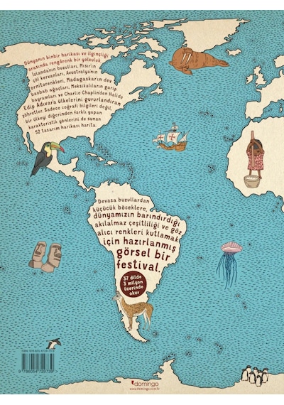 Atlas: Kıtalar-Denizler-Kültürler Arası Yolculuk Rehberi - Aleksandra Mizielinska -  Daniel Mizielinski - Domingo Yayınevi