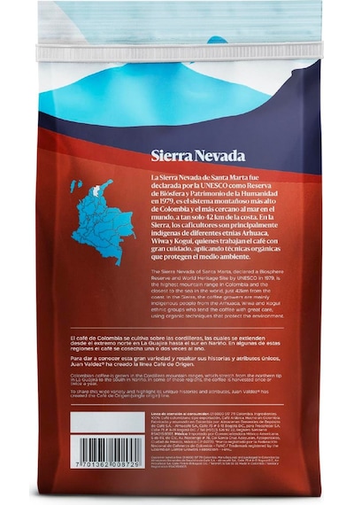Juan Valdez Sierra Nevada Öğütülmüş Filtre Kahve 283 G